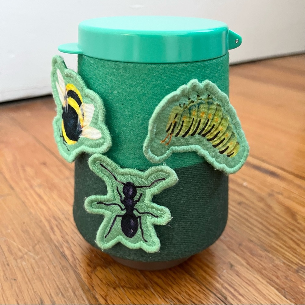 Lovevery Fuzzy Bug Shrub w/ Velcro Pull, Stick, & Hide Critters Pioneer Play Kit